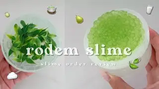 ˚๐*˟ RODEM SLIME ˚๐*˟ 100% HONEST SLIME ORDER REVIEW | full ASMR