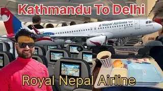 Luxurious Flight Royal Nepal Airlines A330 Kathmandu To Delhi | International Flight Journey