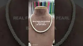 Real Fresh water pearl necklace size 5.5mm-6mm #Shivmalajpr #jewelry #goldjewellery #pearlnecklace