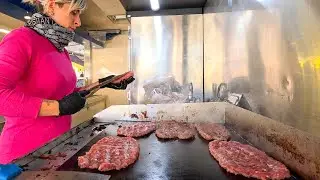 Italian Food Fair Compilation. Salamelle Sandwiches, 2500 Kg of Soup, Milky Cheese. Street Food