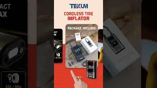 Texum Cordless Tire Inflator #automobile #tech  #caraccessories
