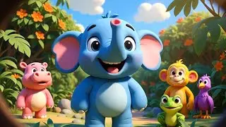 Ek Mota Hathi Dance 🐘 | Kids Cartoon Rhymes | Baby Songs Hindi