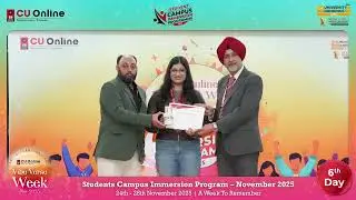 Student Campus Immersion Program 2025 | Certificate Awarding |  Part 1 | The Educator&rsquo;s Studio