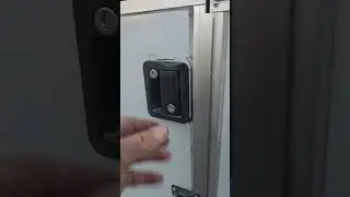 Aliner Door Latch Striker Plate replaced
