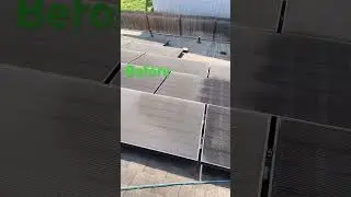 Solar Panel Cleaning #austin #cleaningmotivation #windowcleaning #cleaning #texas