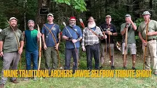 Poke & Hope Rendezvous JAWGE Tribute Selfbow shoot Maine Traditional Archers