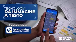 Brady | Funzione OCR da immagine a testo | App mobile Express Labels