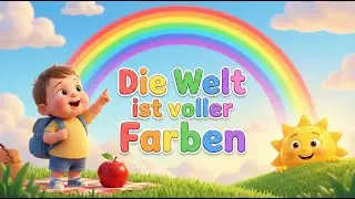 Die Welt ist voller Farben 🌈 | Kinderlied zum Mitsingen & Lernen