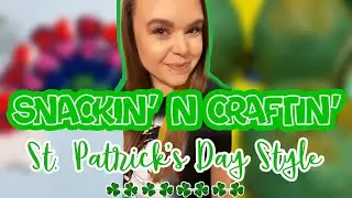 🍀 St. Patrick&rsquo;s Day Cake Pops! || 🌈 Pom Pom Rainbow Craft! || SNACKIN & CRAFTIN! 🍀