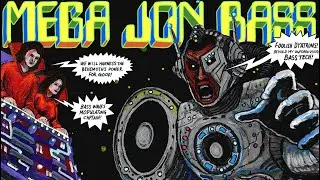 Mega Jon Bass - Nightmare of Bass / Miami Bass I (Dyatron Industries 001) + comic