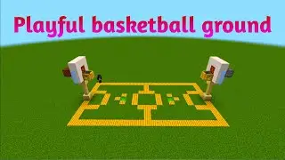 Building a FUN Basketball Court in Minecraft! 🏀 | Simple & Creative Design