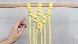 Alternating Snake Knot | UNIQUE Macrame Pattern