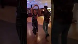 Hustle dancing Ron Bess,  Satomi, Domingue,  David