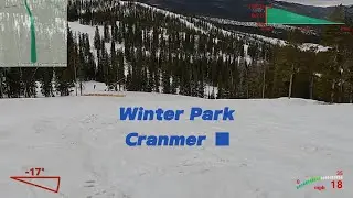 Winter Park - Cranmer - an intermediate trail located off the explorer express lift. #skiing