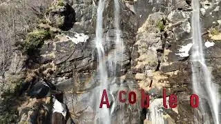 Giretto con DJI Mini 4 Pro alle cascate di Acquafraggia Val Chiavenna