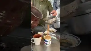 Local tea brewed fresh and ready to warm up your breakfast #localtea #fyp #shorts #streetfood