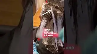 The overlap and painting higher towards the face in diagonal back sectioning creates ribbons