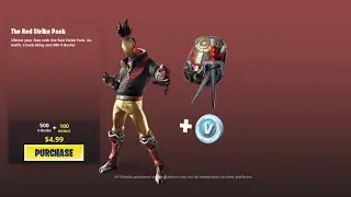 The New, RED STRIKE Starter Pack In Fortnite Battle Royale!