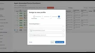 Creating user and admin accounts on macOS using Meraki Systems Manager
