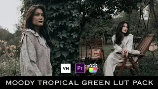 Moody Tropical Green Lut Pack | Free Luts Pack | Color grading with luts on mobile (VN Video Editor)