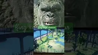 king kong and dinosaurs fight #kingkong #kong #marvel #anime #dinosaur #godizilavskong #avengers