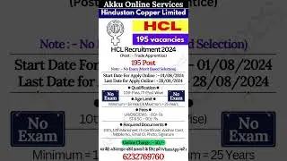 HCL Apprentice Form Fill Up 2024 🔥 HCL Recruitment 2024 🔥 #shorts #viralshort #hcl #trending
