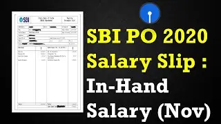 SBI PO 2020 LATEST SALARY SLIP : In Hand Salary Plus All Details Covered