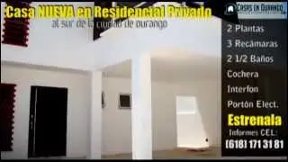 Estrena casa en Residencial Privado en Durango