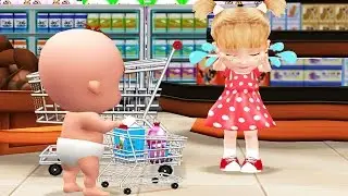 Being Considerate - Baby Learn to be Polite in Supermarket - Fun Kids Educational Games For Children