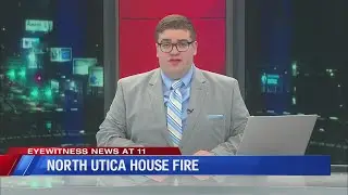 House Destroyed in Fire, Possible Explosion in North Utica