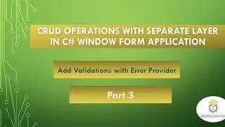 How to Add Validations On Textbox With ErrorProvider in C# Window Form in Urdu/Hindi