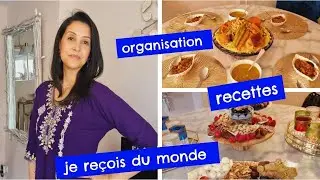 je reçois des invités / recettes organisation /