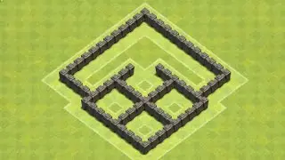 TH4 Trophy/War base (4Square) Anti Barb, with replay