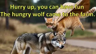 Brave Farm Cat Saves a Goat from a Wolf | Epic Animal Hero Story