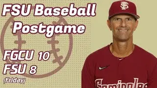 FSU Baseball | Link Jarrett talks base-running blunder and costly error in 10-8 loss to FGCU