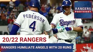 RANGERS POSTCAST: The Rangers dropped a 20 on the Angels to take the series.