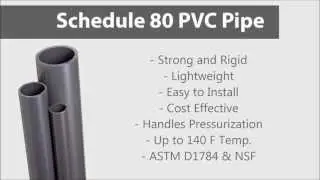 Schedule 80 PVC Pipe
