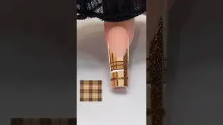 Клетчатый дизайн ногтей! #nailart