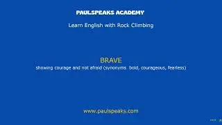 Learn English with Rock climbing &ndash; Prepositions of place and movement (A2-B1)