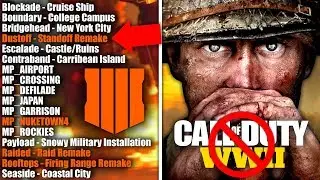 17 BLACK OPS 4 MAPS LEAKED & COD WWII's Biggest Mistake...