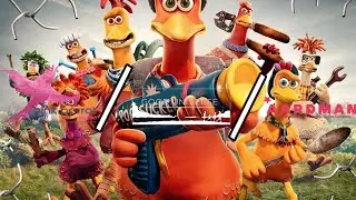 Pink Parrot Media/Good Universe/Aardman logo (Chicken Run Dawn of the Nugget)