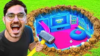 WE MADE AN UNDERGROUND BUNKER   बाहर से कुछ भी पता नहीं चलता😅   Wow