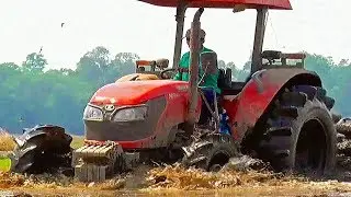 Супер сумасшедший трактор Китай Kubota под грязью, Kubota M704K