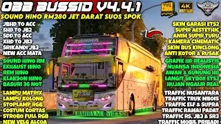 OBB BUSSID V4.4.1‼️SOUND HINO RM280 JET DARAT SUOS | STROBO MATA ETS2 GRAFIK HD4K | Bussid V4.4.1