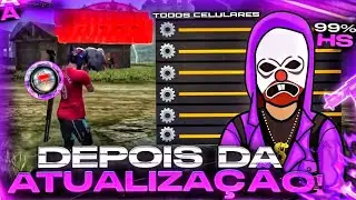 SENSI NOVA ATUALIZAÇÃO 🔞⚙ MIRA NÃO TREMER! A MELHOR SENSIBILIDADE PARA SUBIR CAPA  NO FREE FIRE FF