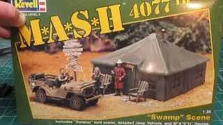 Revell MASH 4077th 1/35th Swamp Scene Vintage Model Kit Review