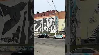 Граффити Минск (Беларусь) выполнено бразильскими мастерами #минск #граффити
