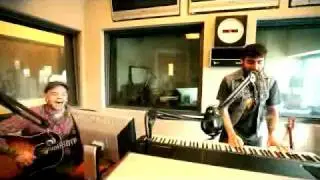 Hedley performing live in studio their new single 
