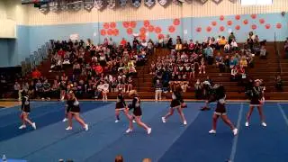 Brandywine Heights High School Cheerleaders at Exeter 1/29/2012