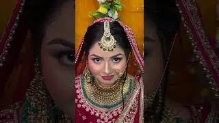 Elegant Bridal Makeover For Her Wedding Day 🥰🥰 #shorts #bridalwedding